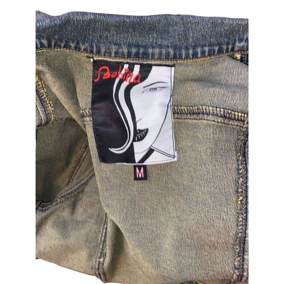 Vintage 70's Denim Acid Washed Jacket by Bebina - Picture 2 of 4